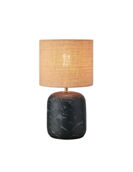 Lampe de table 40W max, E27, noir/naturel – Markslöjd – Montagna intérieur | Markslöjd