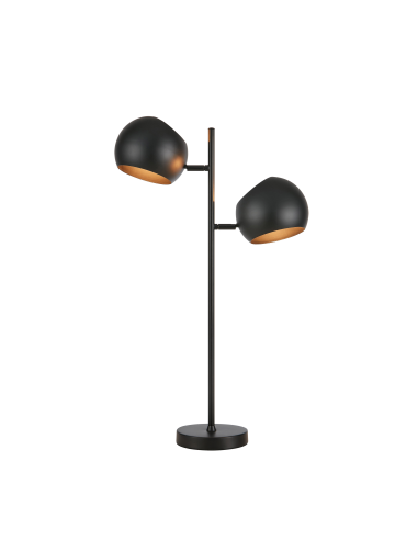 Lampe de table 2 x 40W max, E14, noir – Markslöjd – Edgar intérieur | Markslöjd