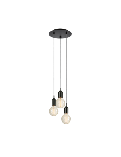 Suspension Bronx noir rond métal – Markslöjd intérieur | Markslöjd
