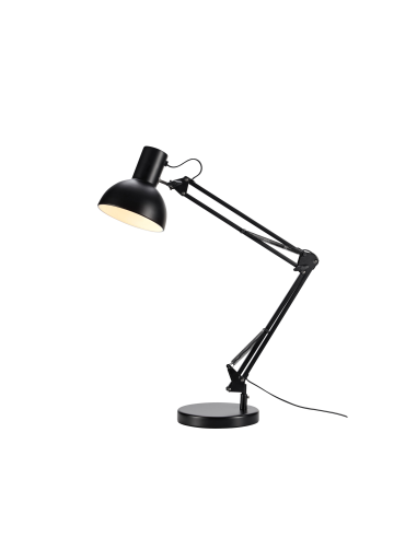 Lampe de bureau E27 noire orientable 80 cm – Markslöjd intérieur | Markslöjd