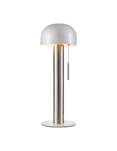 Lampe de table 2xG9 18W Max, nickel satiné et blanc avec interrupteur rétro – Markslöjd  | Markslöjd