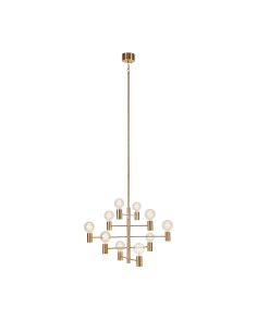 Suspension 10 lampes laiton culot E27 60W – Markslöjd – Paris intérieur | Markslöjd