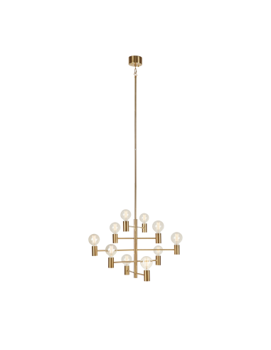Suspension 10 lampes laiton culot E27 60W – Markslöjd – Paris intérieur | Markslöjd