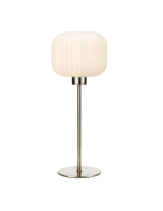 Lampe de table E14, max. 40W, IP20, acier et blanc – Markslöjd – Sober  | Markslöjd