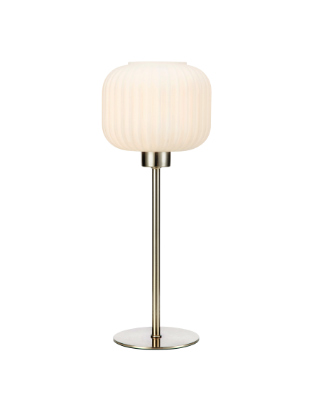 Lampe de table E14, max. 40W, IP20, acier et blanc – Markslöjd – Sober  | Markslöjd
