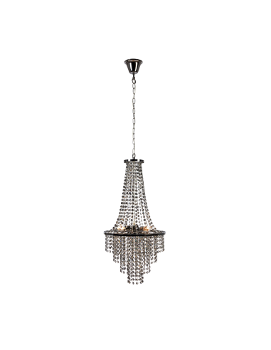 Lustre Cristal, Alligton –E14,25W- Noir Fumé – Markslöjd intérieur | Markslöjd