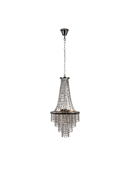 Lustre Cristal, Alligton –E14,25W- Noir Fumé – Markslöjd intérieur | Markslöjd