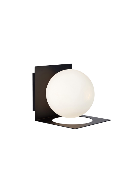 Applique Led murale étanche design Joakim Thedin noire intérieur | Markslöjd