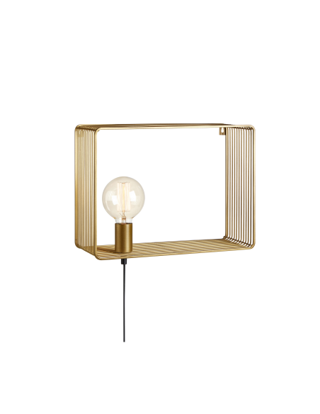 Applique murale Shelf dorée Markslöjd design compact