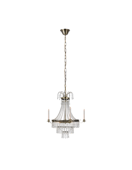 Lustre antique E14 3x40W avec prismes sculptés en cristal – Markslöjd  | Markslöjd