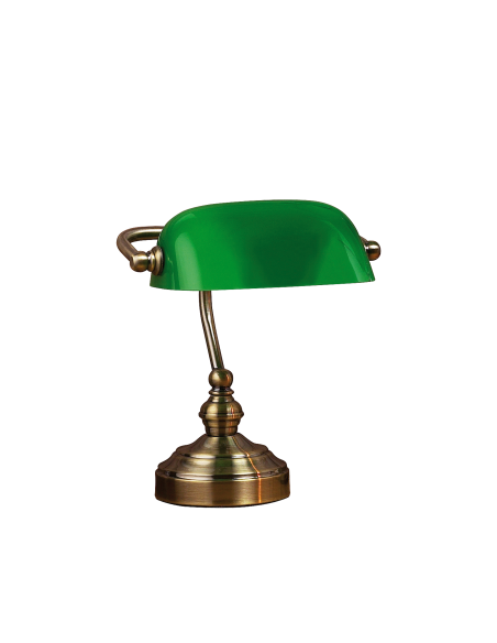 Lampe de table banquier verte intérieur | Markslöjd