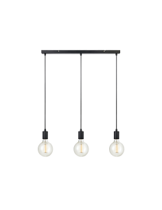 Suspension Led noire en ligne 3 sources lumineuses Sky intérieur | Markslöjd