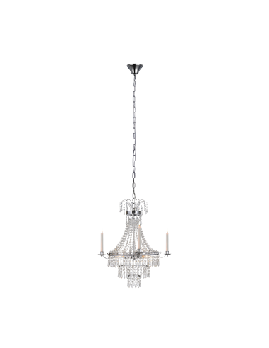 Lustre chromé E14 3x40W avec prismes en cristal – Markslöjd intérieur | Markslöjd