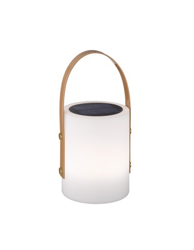 Lampe de table LED Bari XL blanche solaire avec 7 modes RGB