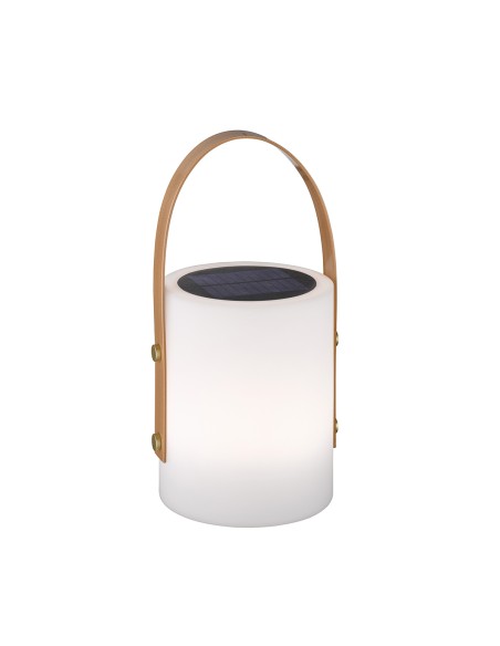 Lampe de table LED Bari XL blanche solaire avec 7 modes RGB