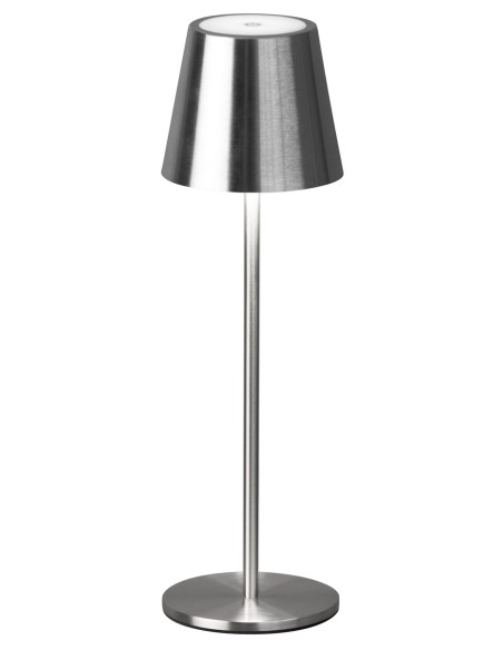 Lampe de table LED Viletto nickel mat avec variateur tactile