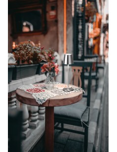 Lampe de table LED Viletto nickel mat avec variateur tactile 2