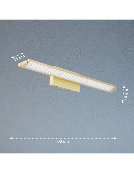 Applique murale Pare TW installée dans un salon avec lumière réglable chaleureuse