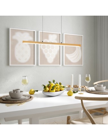 Suspension SHINE-WOOD FH Lighting design élégant pour salon ou salle à manger