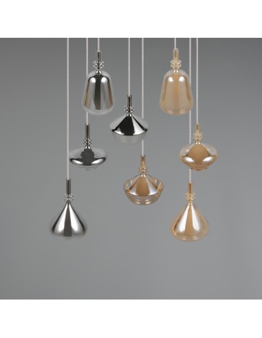 Suspension Aldea installée au-dessus d’un salon ou salle à manger