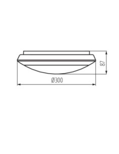 Plafonnier Led extérieur à détecteur de présence Daba N - Kanlux Leluminaireled.com 2