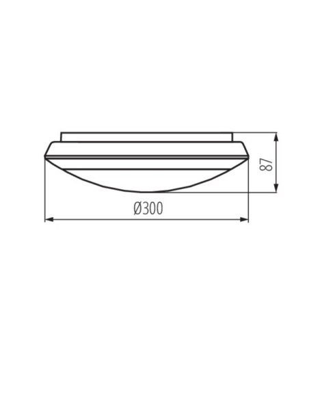 Plafonnier Led extérieur à détecteur de présence Daba N - Kanlux Leluminaireled.com