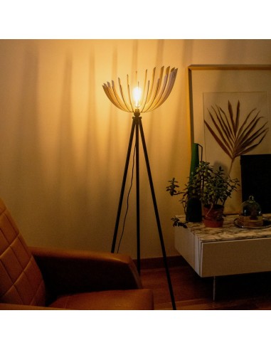 Atelier Loupiote - Lampadaire Petit modèle - bois naturel
