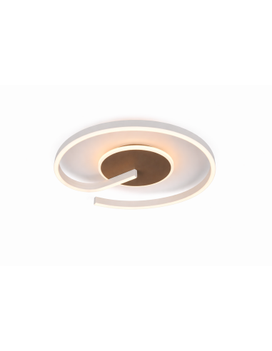 Plafonnier LED Calle coloris café avec éclairage réglable CCT