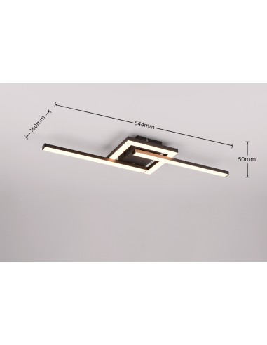 Lampe LED Viale avec éclairage orientable dans un salon moderne