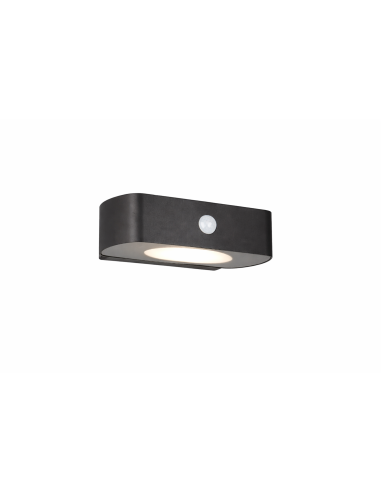 Applique solaire BILBAO TRIO noir LED 6W éclairage haut et bas