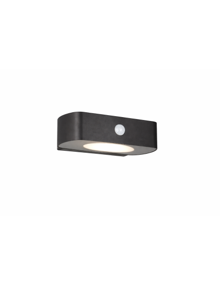 Applique solaire BILBAO TRIO noir LED 6W éclairage haut et bas