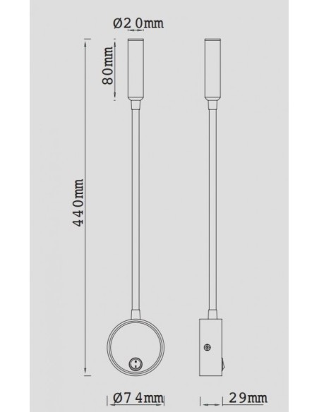 Applique murale intérieure liseuse Led 3 watts - Mantra - Boavista Leluminaireled.com