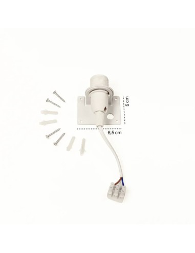 Applique Led bois 23cm E14 9W - Atelier Loupiote - Opale