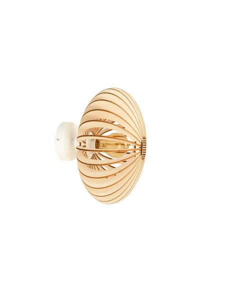 Applique Led bois Diam. 27,5 cm E27 12W - Atelier Loupiote - Mini Néo