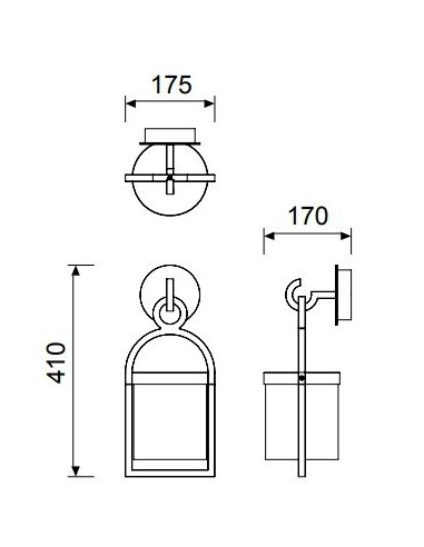 Applique murale extérieure Led Maya - Mantra Leluminaireled.com