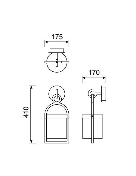 Applique murale extérieure Led Maya - Mantra Leluminaireled.com