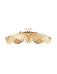 Plafonnier Led bois Diam. 76 cm E27 12W - Atelier Loupiote - Rose