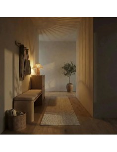 Lampe de table Led bois Diam. 35 cm E27 8W - Atelier Loupiote - Alice 2