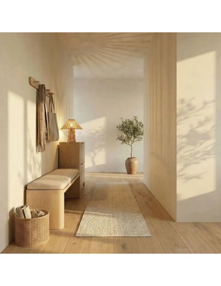 Lampe de table Led bois Diam. 35 cm E27 8W - Atelier Loupiote - Alice