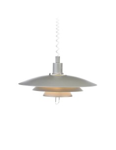 Suspension Kirkenes Markslöjd métal gris avec finitions chromées