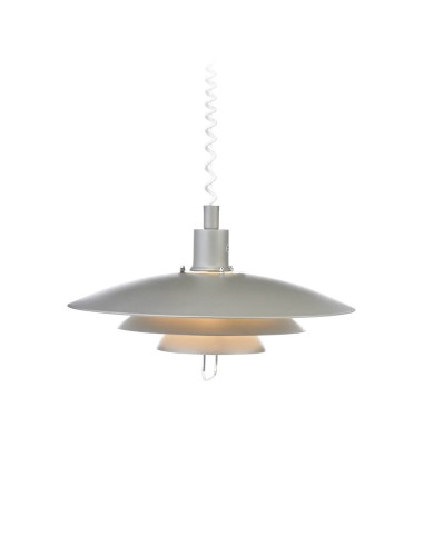 Suspension Kirkenes Markslöjd métal gris avec finitions chromées