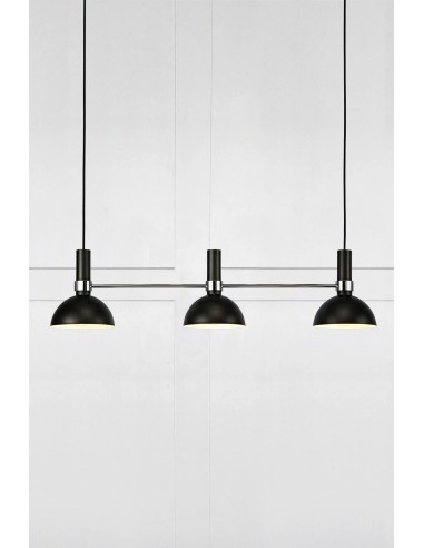 Suspension design Larry 3 lumières au-dessus îlot cuisine