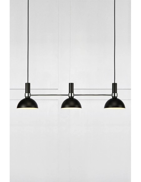 Suspension design Larry 3 lumières au-dessus îlot cuisine
