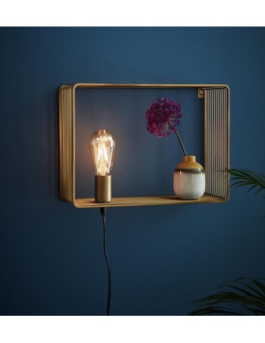 Luminaire mural Shelf doré intérieur ampoule E27