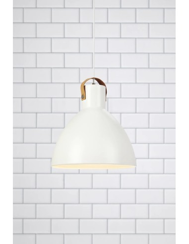 Suspension Aigle diamètre 35 cm câble textile blanc