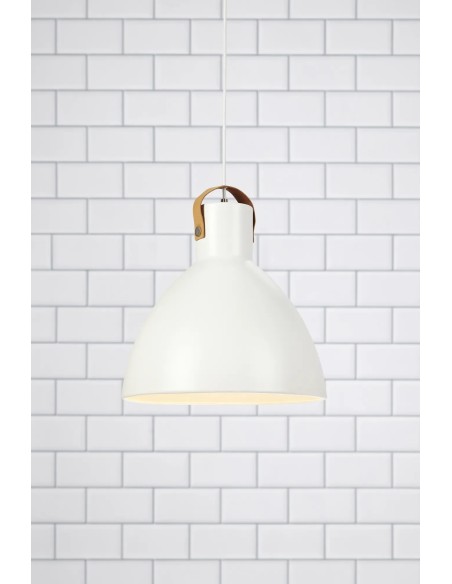 Suspension Aigle diamètre 35 cm câble textile blanc