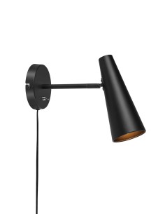 Applique murale Peak noir mat abat-jour orientable