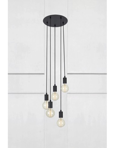 Luminaire design intérieur – Suspension Sky noire réglable