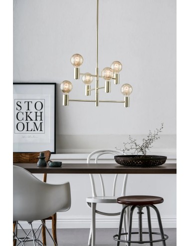 Suspension métallique laiton Capital – Éclairage moderne et élégant