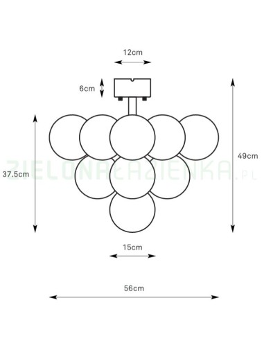 Plafonnier Merlot Markslöjd suspendu pour salon ou hall